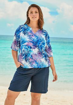 Three-Quarter Sleeve Swim Tee