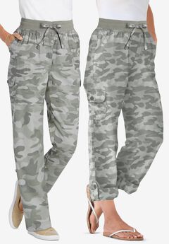 Plus Size Drawstring Capris