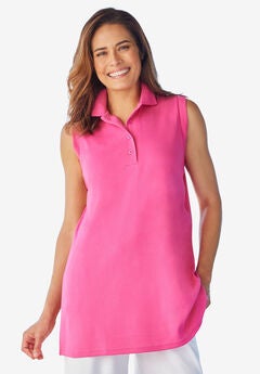 Sleeveless Polo Tunic