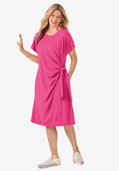 Side Knot Tee Dress