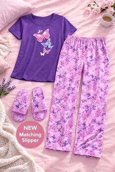 Graphic Tee PJ Set
