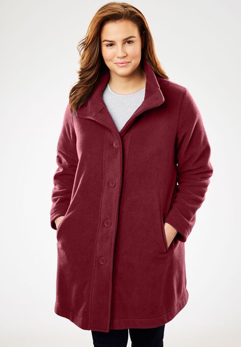 Fleece Swing Funnel Neck Jacket