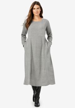 Thermal Knit A-Line Dress