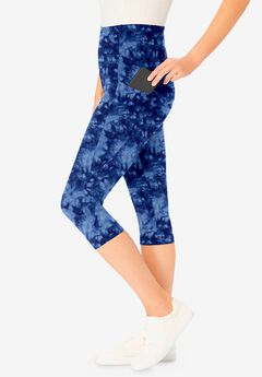 Plus Size Blue Leggings