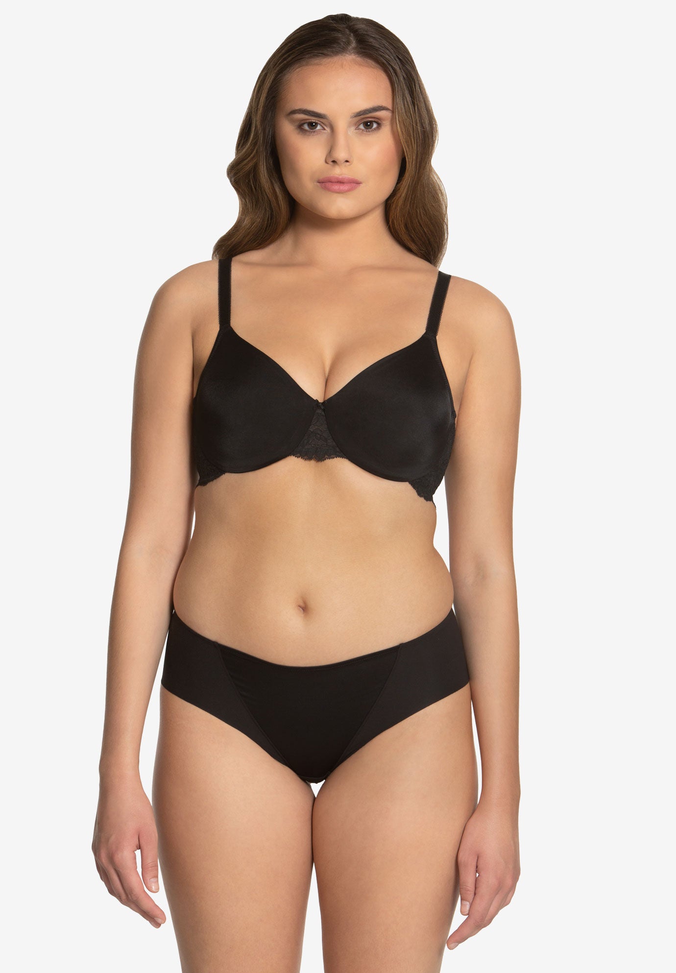 Hidden clearance wire bra