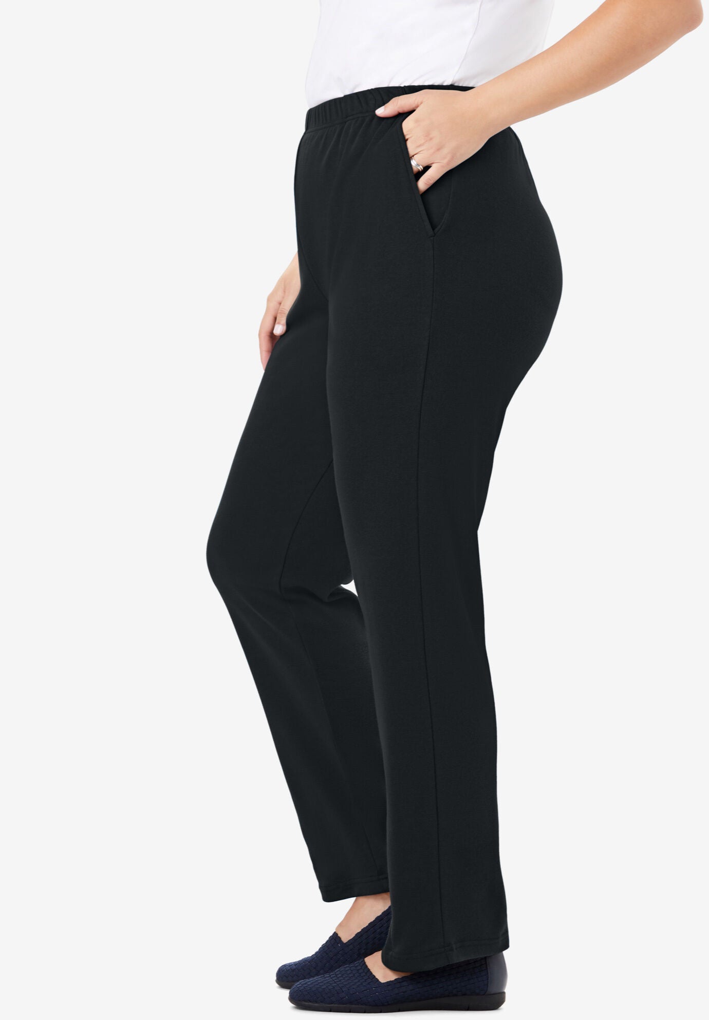 Scoop Women's Faux Leather Straight Pants - Walmart.com