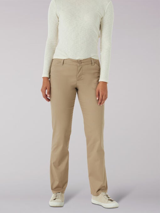 Relaxed Fit Wrinkle Free Straight Leg Pant, FLAX, hi-res image number null