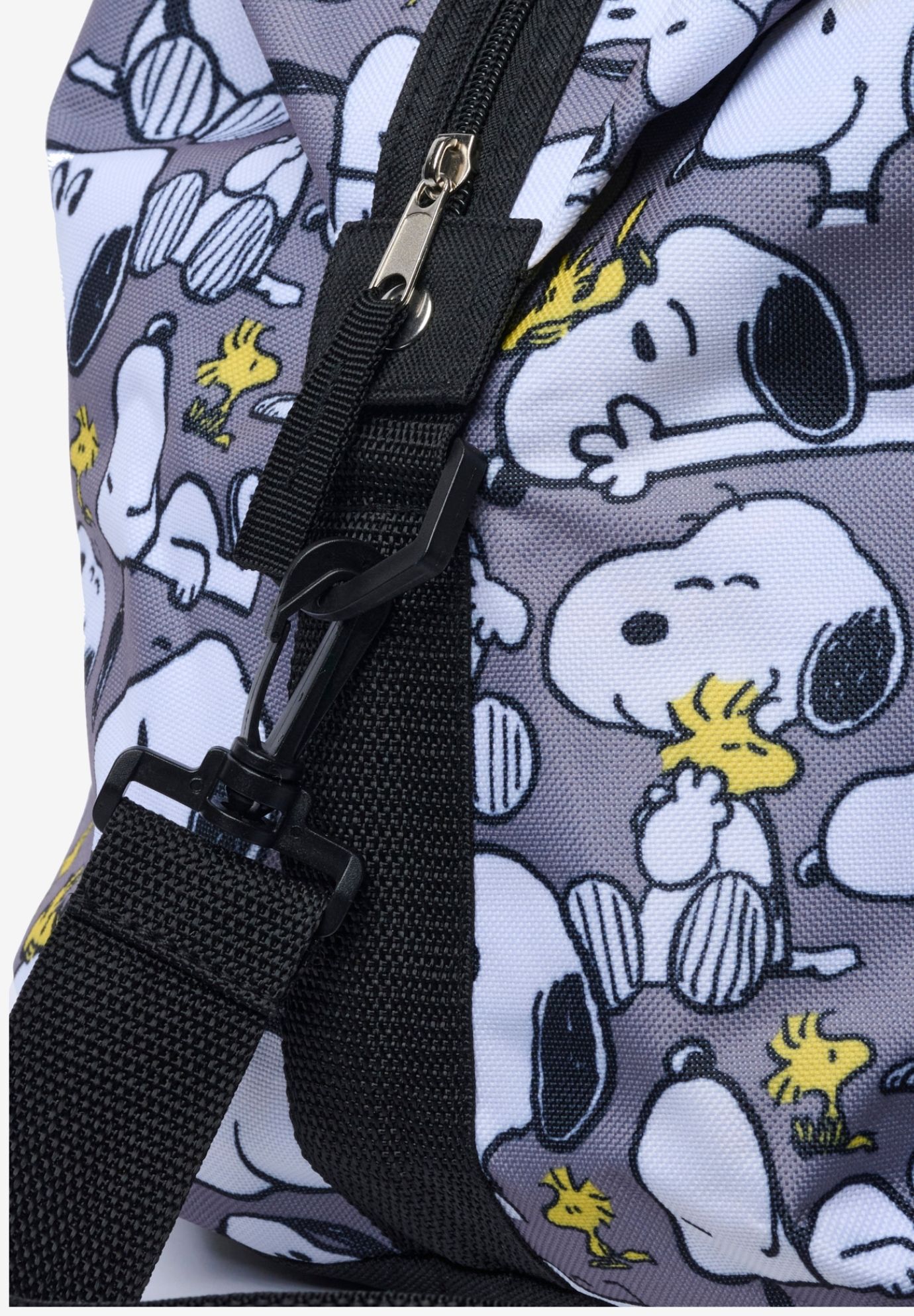 Peanuts Snoopy Duffel Bag Travel Weekender Carry-On Print Woodstock Gray, GRAY, alternate image number 4