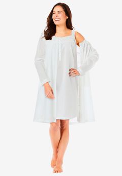 Plus Size White Robes