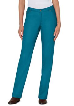 Straight-Leg Stretch Denim Jean
