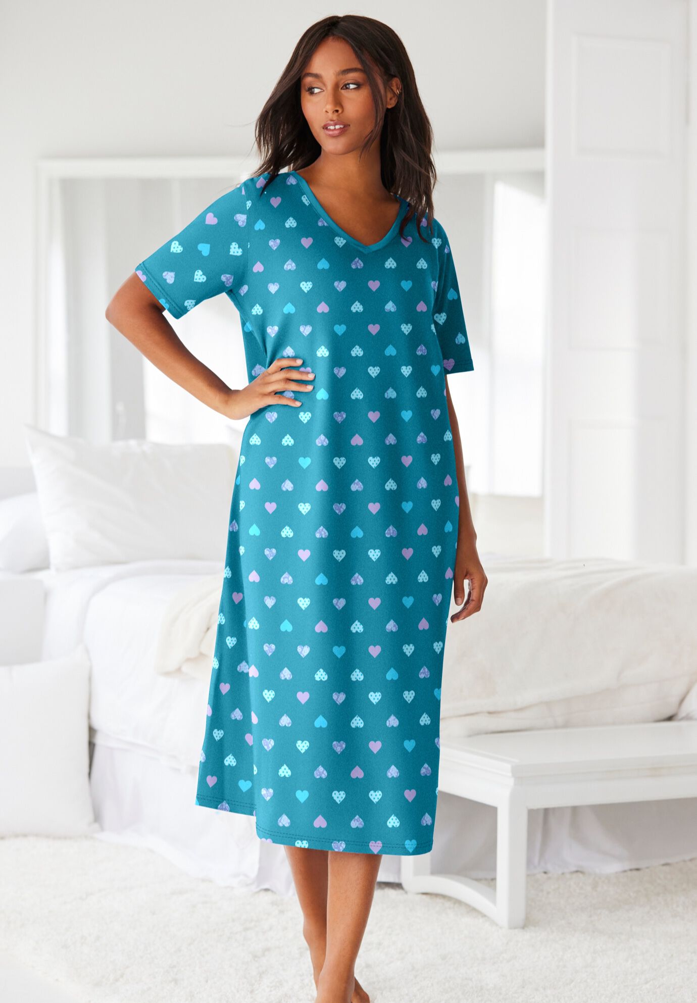 Woman outlet within nightgowns