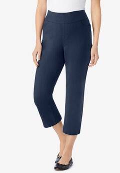 Flex-Fit Pull-On Denim Capri