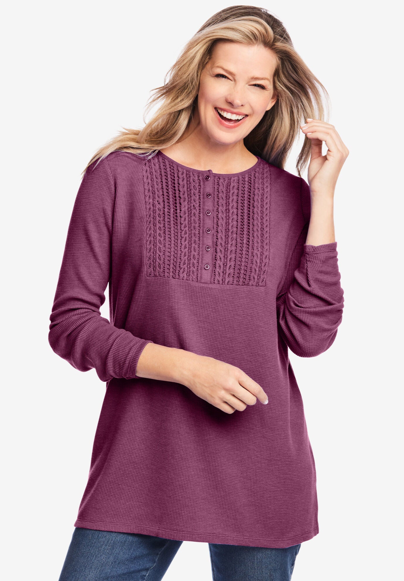 Woman within thermal tops cheap