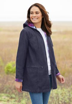 Flannel-Lined Denim Jacket