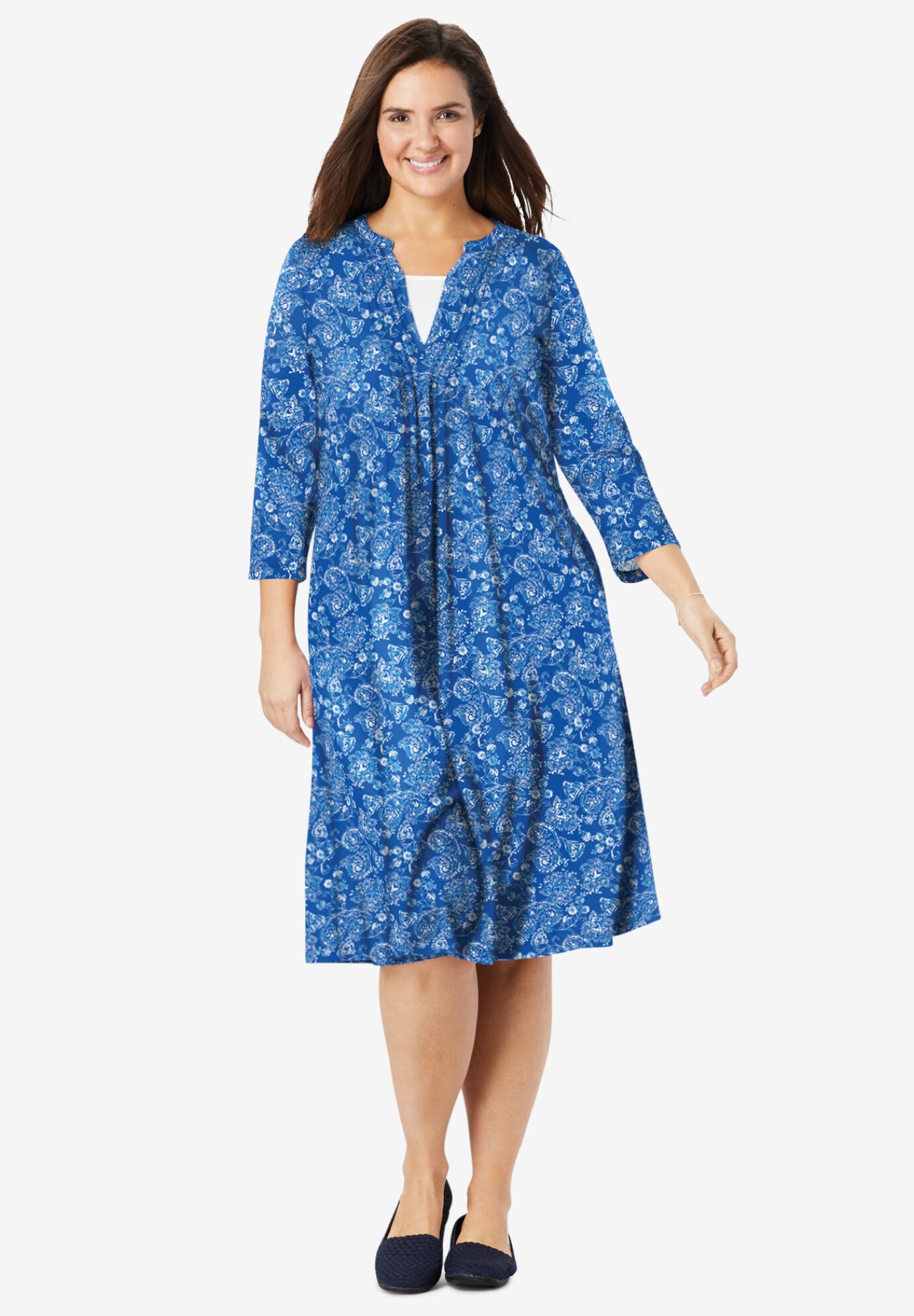 woman within denim dress