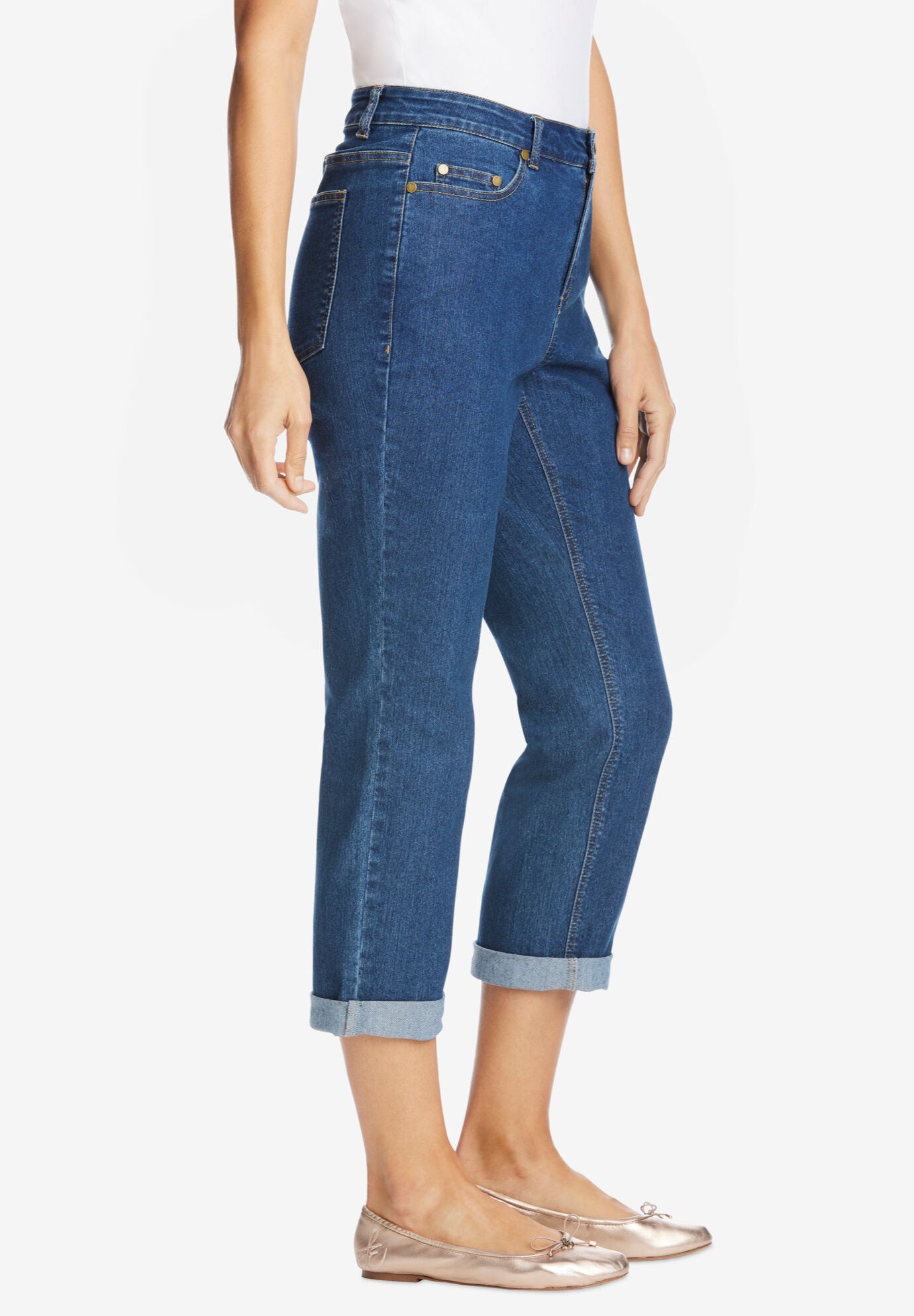 stretch girlfriend jeans