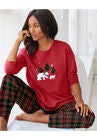 Long Sleeve Knit PJ Set , , alternate image number null