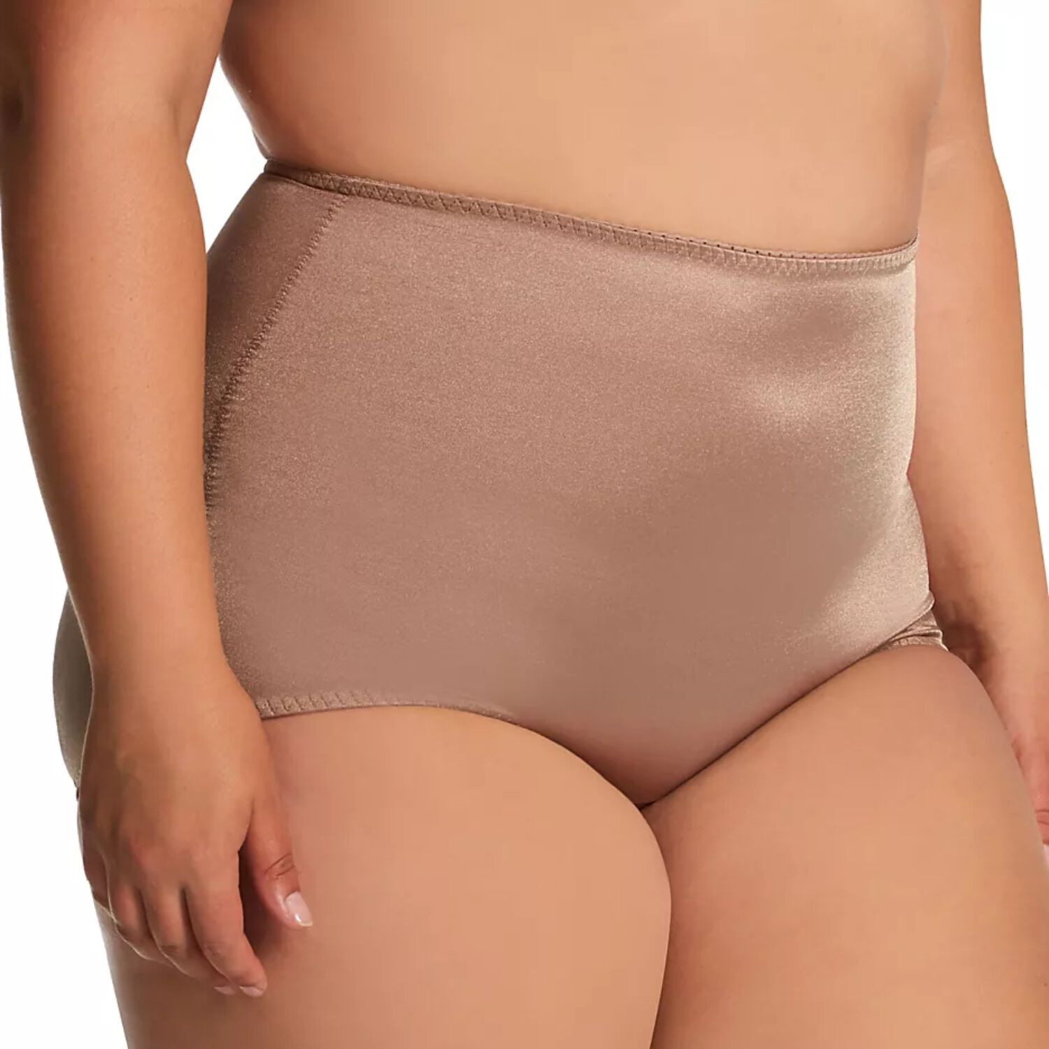 Light Shaping Tummy Control Panty with Inner lining, MOCHA, alternate image number 2