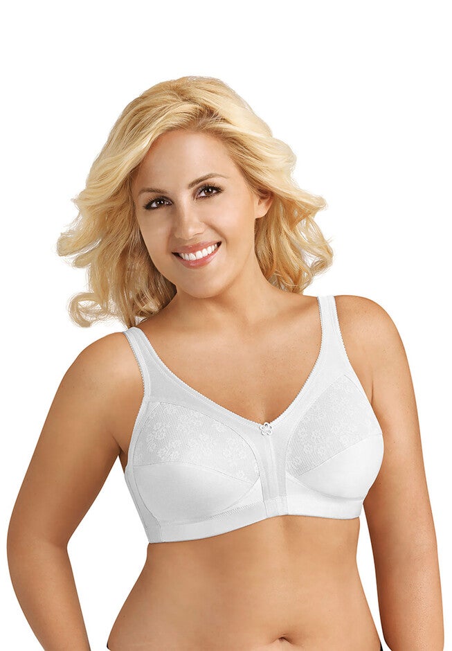 Fully® Side Shaping Lace Bra, WHITE, hi-res image number 0