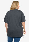 Disney Mickey Mouse Varsity T-Shirt Charcoal Gray T-Shirt, , on-hover image number null