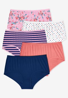 Full Coverage Stretch Cotton Brief 5-Pack
