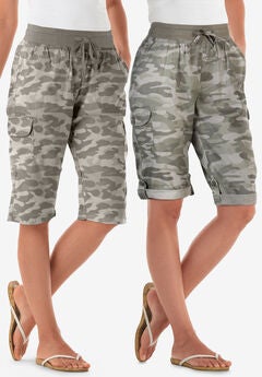 Plus Size Lightweight Shorts