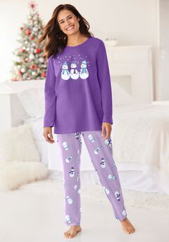 Long Sleeve Knit PJ Set