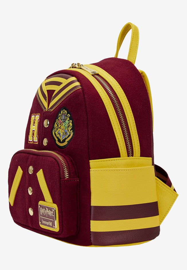 Loungefly X Harry Potter Mini Backpack Handbag Hogwarts Varsity Jacket , , alternate image number null