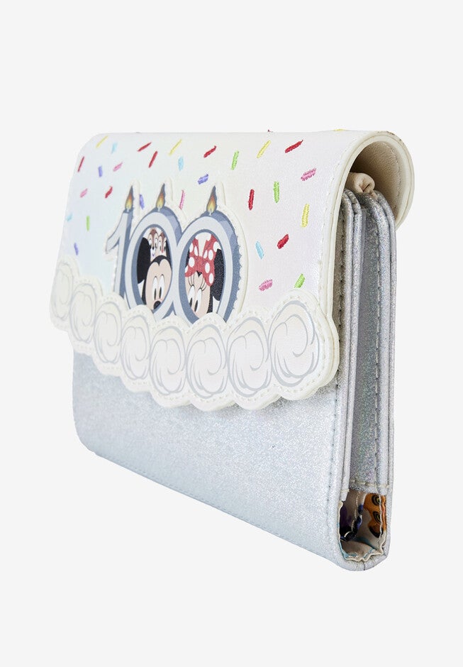 Loungefly X Disney 100 Celebration Cake Flap Wallet, , alternate image number null