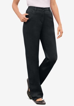 Plus Size Casual Black Pants
