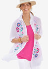 Embroidered Gauze Shirt, , hi-res image number null