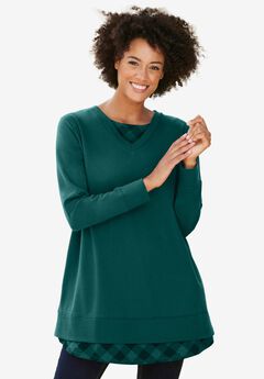 Layered Look Sweatshirt