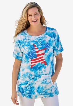 Americana Kangaroo Pocket Tee