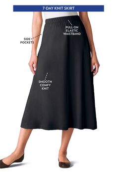 7-Day Knit A-Line Skirt