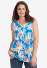Perfect Printed Scoopneck Tank, , alternate image number null