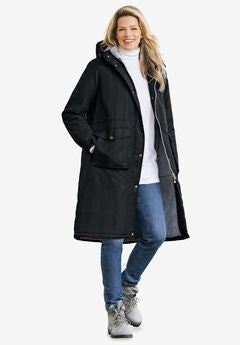 Mid-Length Microfiber Parka