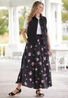 Pull-On Elastic Waist Soft Maxi Skirt, , alternate image number null