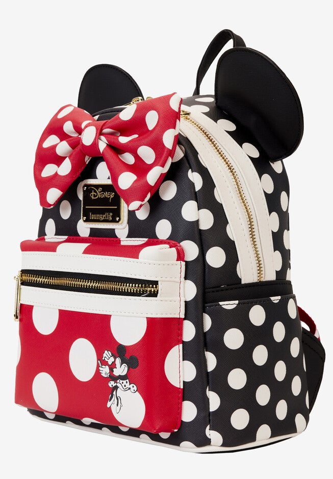 Loungefly X Disney Minnie Mouse Polka Dot Backpack, , alternate image number null