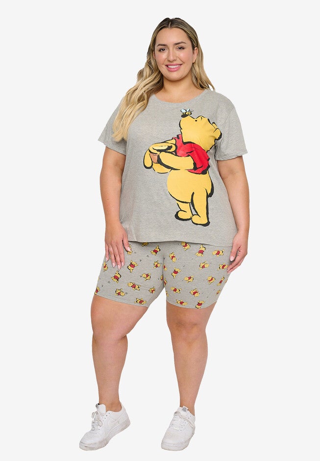 Disney Winnie The Pooh T-Shirt & Bike Shorts 2-Piece Set, , alternate image number 2