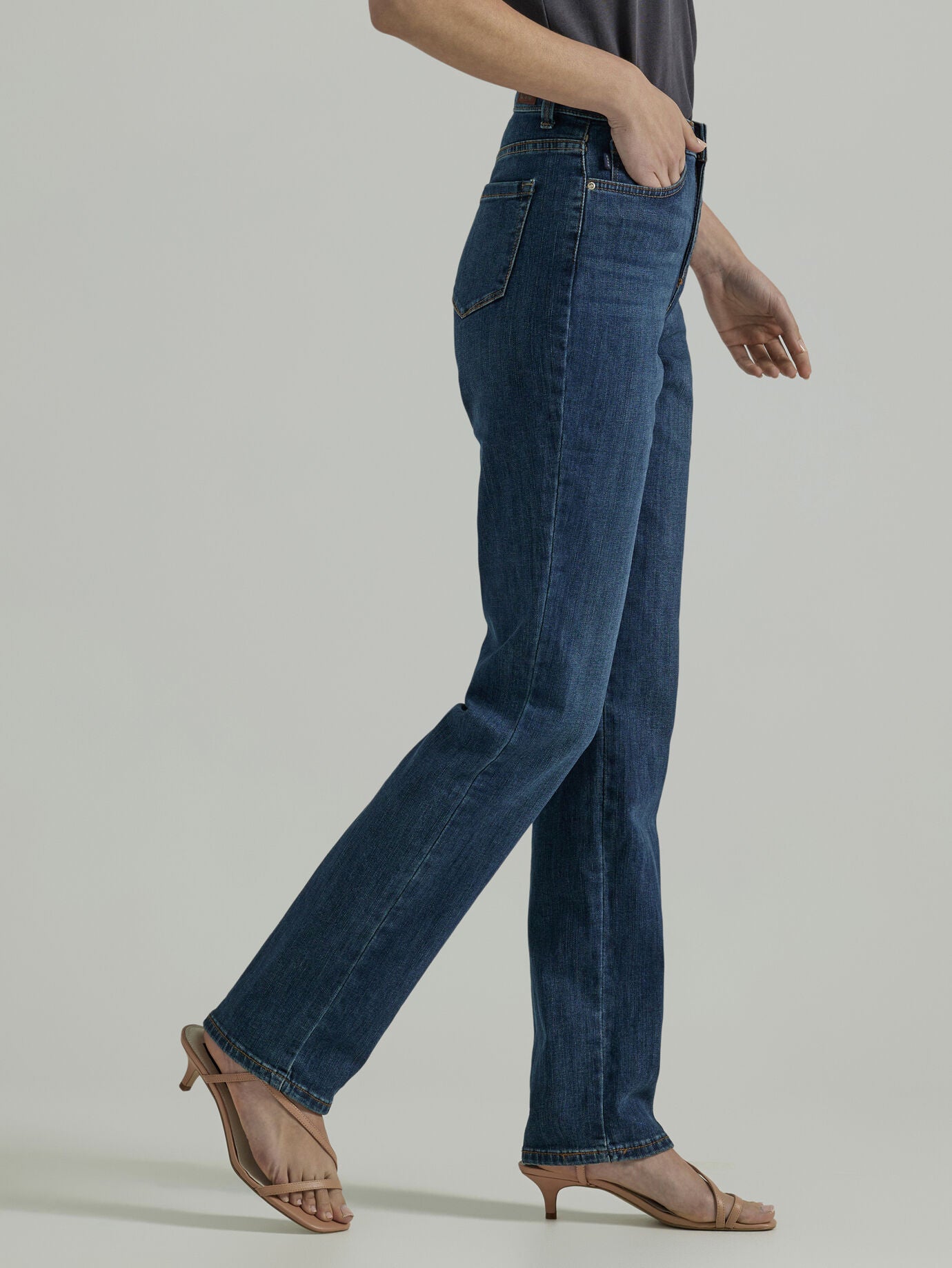 Relaxed Fit Instantly Slims Straight Leg Jean, , alternate image number 2