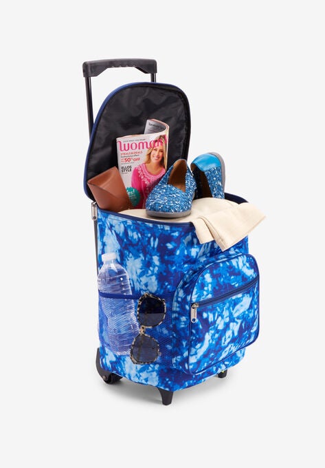Floral On-the-Go Trolley, VIBRANT BLUE TIE DYE, hi-res image number null