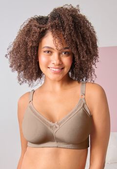 Leading Lady® Soft Support Cotton Wireless Bra
