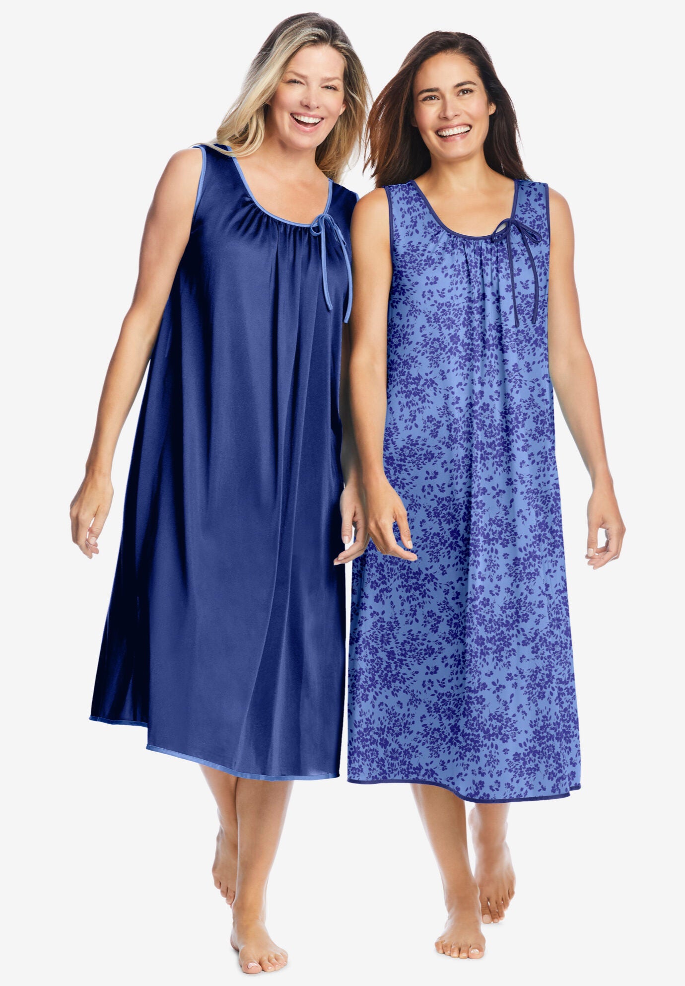 Woman within night gowns online