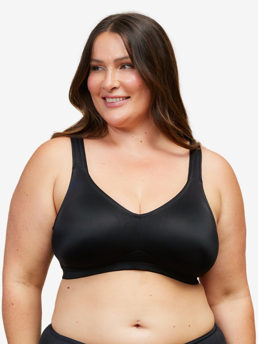 The Claire - Everyday Wirefree Comfort Bra, BLACK, hi-res image number 0