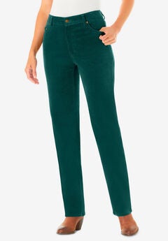 Corduroy Straight Leg Stretch Pant