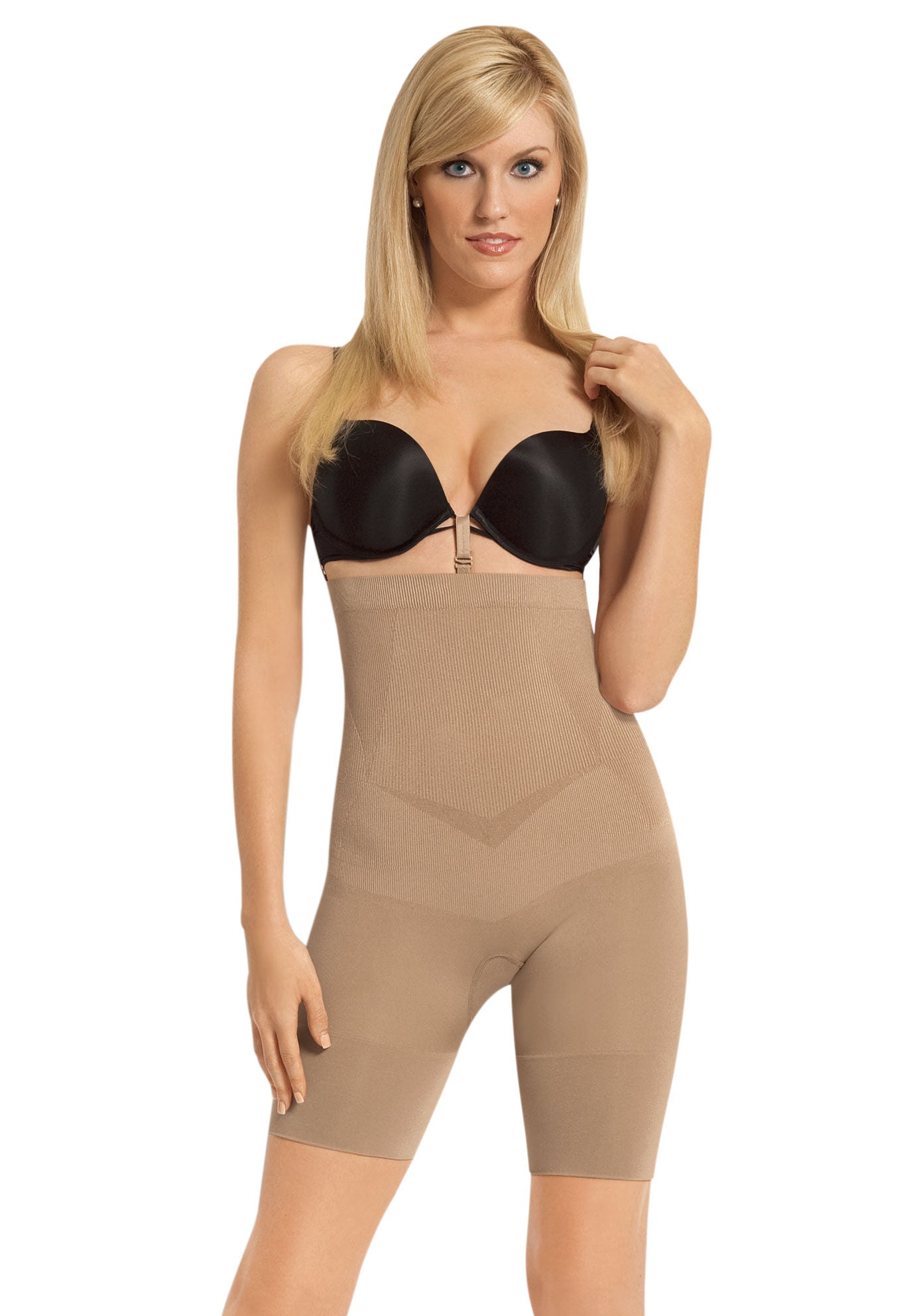 Julie France by Euroskins High Waist Boxer Shaping Panty, NUDE, hi-res image number 0