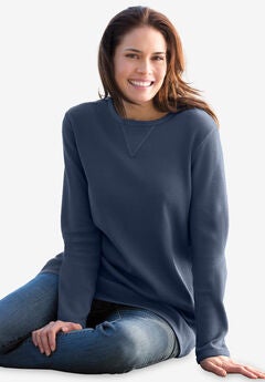 Waffle Thermal Sweatshirt
