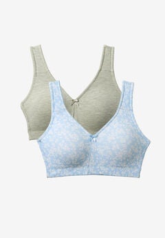 Comfort Choice® 2-Pack Cotton Full Coverage Bra