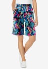 Jersey Knit Short, BLACK MULTI TROPICANA, hi-res image number null