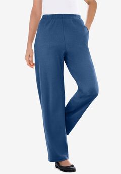 7-Day Knit Ribbed Straight Leg Pant